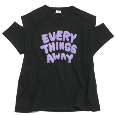 EVERY肩あきTシャツ ブラック(BK)