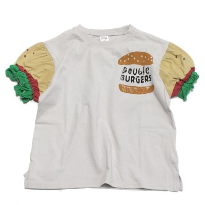 ハンバーガー袖Tシャツ グレー(GY)