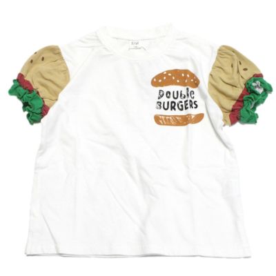 ハンバーガー袖Tシャツ オフホワイト(OW)