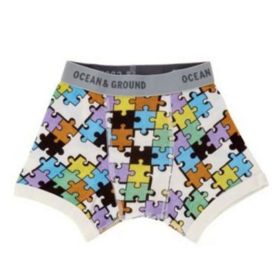 ボクサーパンツPuzzle オレンジ(OR)