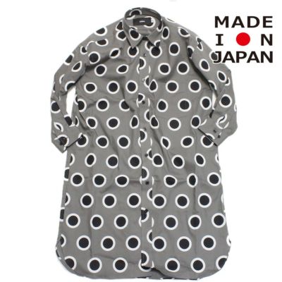 ダブルドットロングシャツ チャコールグレー(CGRY)