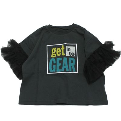 ボリュームフリルスリーブTシャツ ブラック(BK)
