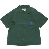 【4WAY】ストレッチハーフスリーブシャツ グリーン(40)