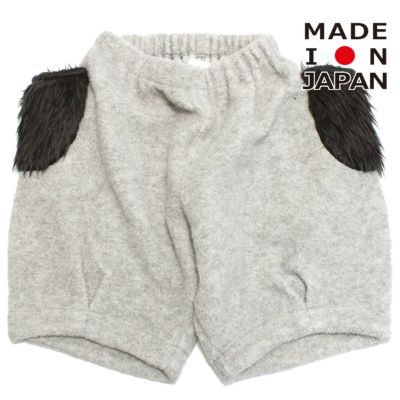 mocomocoボアハーフパンツ ライトグレー