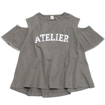 ATELIERオフショルダーTシャツ グレー(GY)