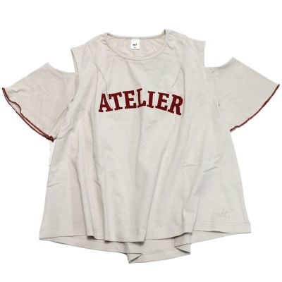 ATELIERオフショルダーTシャツ アイボリー(IV)