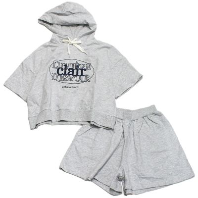 半袖パーカーセット シロモク(89)