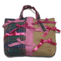 チェックキリカエ ミックスリボンツカイ レッスンBAG 8GNグリーン