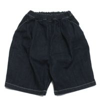 カットデニムタックショーツ ネイビー