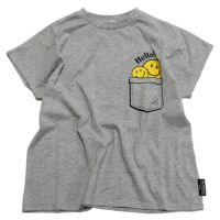 【NeWo】スマイルTシャツ グレー