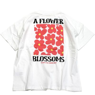 【NeWo】フラワーTシャツ ホワイト