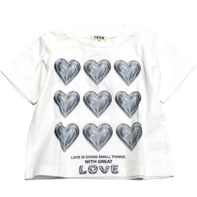 【NeWo】ハートミニTシャツ ホワイト