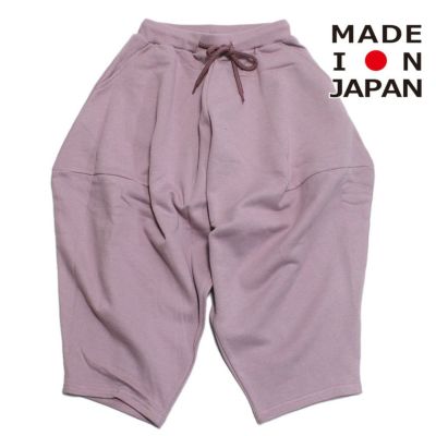 裏毛ポインテッドパンツ ピンク