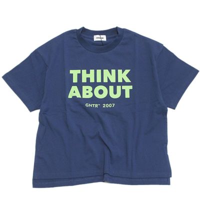 THINK ABOUT ビッグTシャツ ブルー(BL)