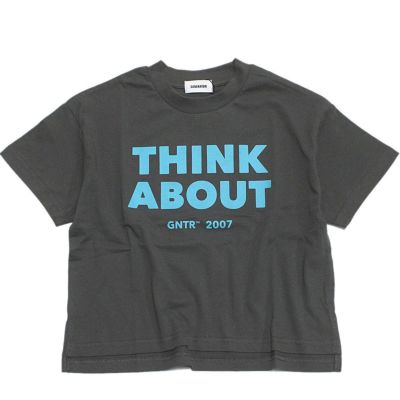 THINK ABOUT ビッグTシャツ チャコールグレー(CG)