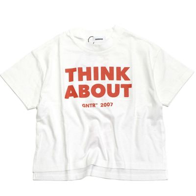 THINK ABOUT ビッグTシャツ ホワイト(WH)