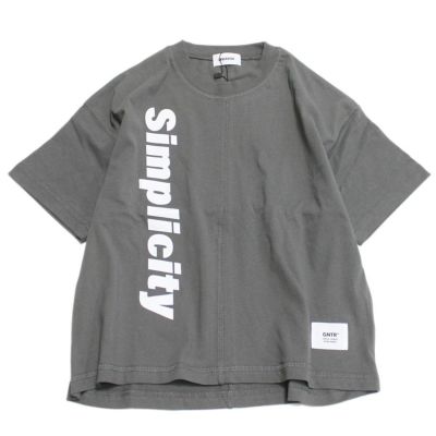 Simplicity 切り替え Tシャツ チャコールグレー(CG)