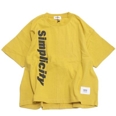 Simplicity 切り替え Tシャツ イエロー(YE)