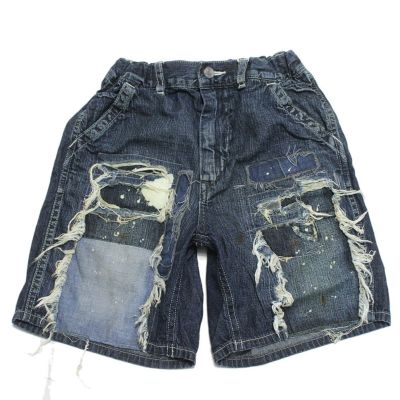 8OZデニム リメイク SPN 4NV紺