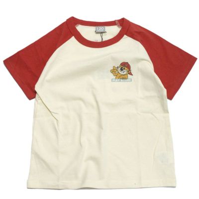 PLAY ACTIVEラグラン半袖Tシャツ レッド(RR)