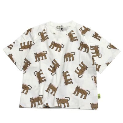 ヒョウ柄Tシャツ オフホワイト(OW)
