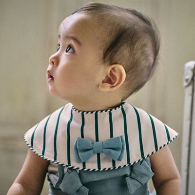 MARLMARL ビブ ドルチェ グリーンストライプ(名入れ刺繍可) green stripe