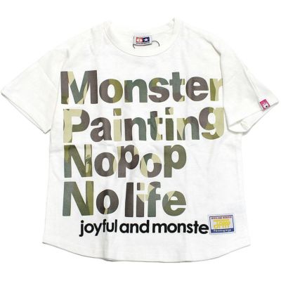 カモフラロゴ　ドルマンTシャツ ホワイト