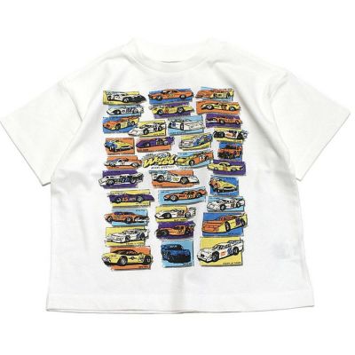 スーパーカーグラフィックTシャツ ホワイト(WH)