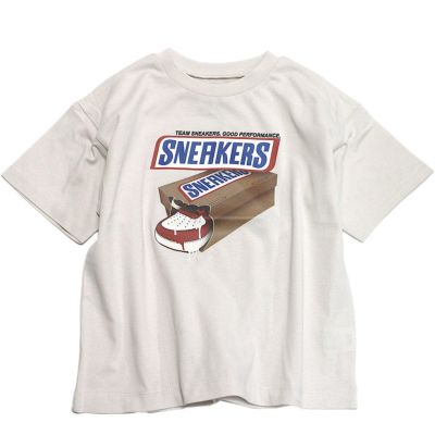 CCOKIE＆SNEAKERSプリントTシャツ グレージュ(GE)