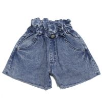 デニムフレアショートパンツ ケミカルウォッシュ(CW)