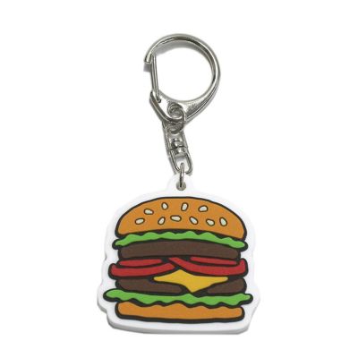 ノベルティ HAMBURGER ラバーキーホルダー《税込13,200円以上※おひとり様2点まで》 91CZYクレイジー
