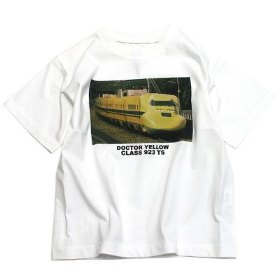 接触冷感ドクターイエローフォトプリントTシャツ ホワイト(WH)