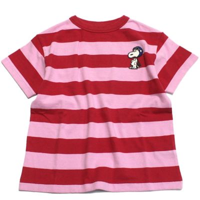 ワイドボーダーテンジク SNOOPY TEE 5R赤