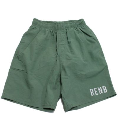 リフレクタープリントスイムショートパンツ グリーン