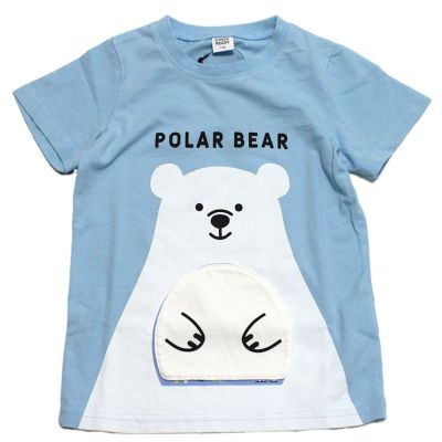 しろくま水族館Tシャツ ブルー(BL)