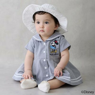 【Disney】セーラーOPセットアップ Lブルー(56)