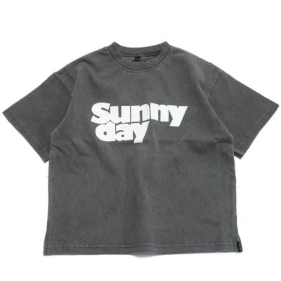グラフィックガーメントダイTシャツ チャコール