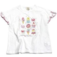 SWEETS 半袖フリルTシャツ オフホイワイト(OW)