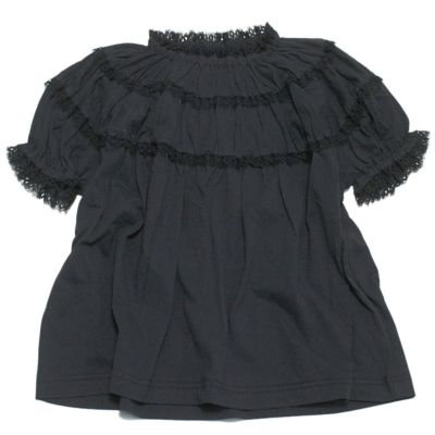 レース スモック Tシャツ 4NV紺