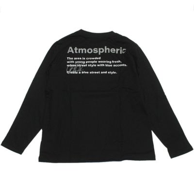バックロゴ長袖Tシャツ クロ(80)