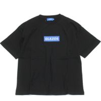【ヘビーウェイト天竺】BOX刺繍ロゴTシャツ クロ(80)