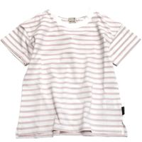 【接触冷感】ボーダー半袖Tシャツ ピンク(11)