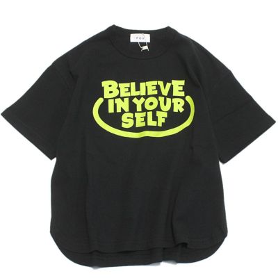 BELIEVE 6分袖 Tシャツ ブラック(BK)