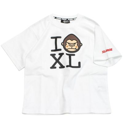 I LOVE XL 半袖Tシャツ シロ(01)