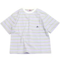 マルチボーダーTシャツ インクブルー(54)