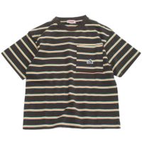 マルチボーダーTシャツ チャコール(81)