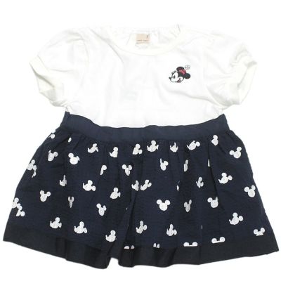 【Disney】総柄ドッキングパフTシャツ コン(50)