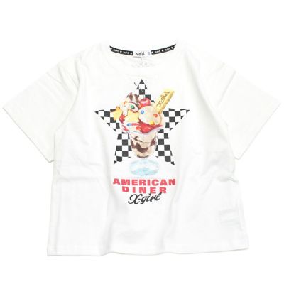 ダイナーパフェプリント半袖Tシャツ オフホワイト(03)