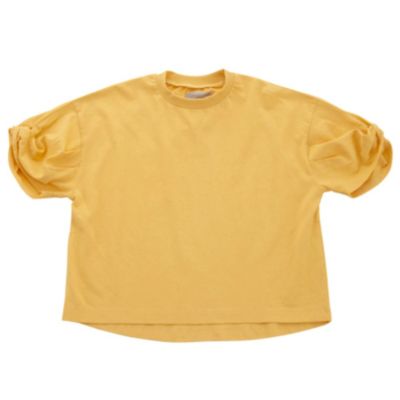 ボリュームスリーブTシャツ イエロー(YE)