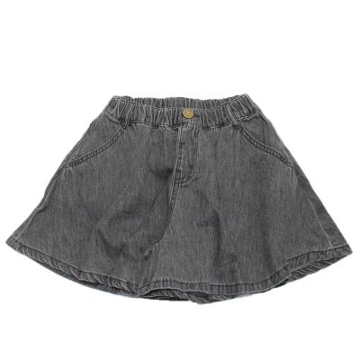 デニムフレアキュロット ブラック(BK)